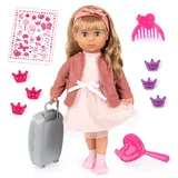 Bayer Design Charlene Puppe interaktiv mit Haaren 46 cm Rosa