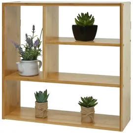 Mendler HWC-M22 Hängeregal 50 x 50 x 15 cm Braun