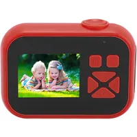 Kinderkamera, 24MP 4X Digitalzoom stoßfest Autofokus Digitalkamera für Kinder 2,0 Zoll HD Bildschirm 32GB Erweiterung Typ C Aufladen rutschfeste Griffe Kleinkind Kamera (Rot)