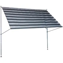 Angerer Klemmmarkise Premium 350 cm dunkelgrau/weiß