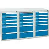 Schubladenschrank ESTA3 900x1500x500 7035/5012 7613578
