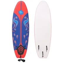 vidaXL Surfboard 170 x 46,8 x 8 cm blau/rot