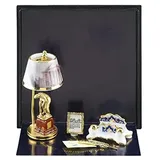 Reutter Porzellan 001.885/7 - Schreibtischset „Golf“, Miniatur im Maßstab 1:12