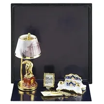 Reutter Porzellan 001.885/7 - Schreibtischset „Golf“, Miniatur im Maßstab 1:12