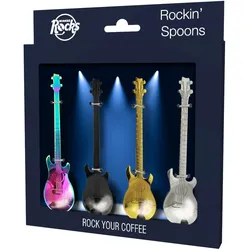 Winkee Kaffeelöffel Set Gitarren Rockin'Spoons 4-tlg.