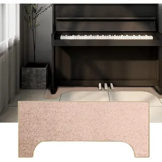PPGE Klavierteppich 160×70 cm, Schallschutz Teppich rutschfest Matte, Klavier Schalldichte Teppich, Antivibrationsmatte Klavier, Klavier Teppich Matte, Teppich für Schalldämmung Klavier (Color:Gold)