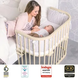 babybay Original Beistellbett beige lackiert