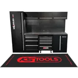 KS Tools Lochwand Stahlblech 264 x 196 x 50 cm schwarz