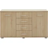Priess Kombikommode Lindau 123 x 71 x 38 cm Braun