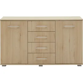 Priess Kombikommode Lindau 123 x 71 x 38 cm Braun