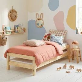 Idimex Kinderbett RINO 90 x 200 cm Kiefer massiv beige-weiß