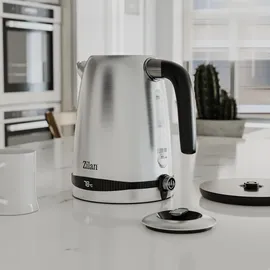 Zilan Edelstahl Wasserkocher 2200 W 40°C-100°C Kapazität: 1,7 L Digitale Temperaturanzeige Warmhaltefunktion