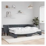 vidaXL Tagesbett 90 x 200 cm Dunkelgrau