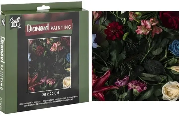 Diamond Painting 20*20cm. Flowers and flowers