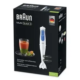 Braun MultiQuick 3 MQ 3000 Smoothie + Stabmixer weiß/blau