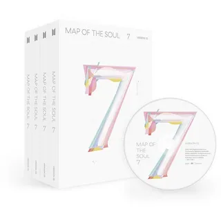 Bighit BTS Bangtan Boys – Map of The Soul: 7 Albums + Faltposter + Extra Fotokarten Set. Random Ver.