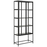 AC Design Xxxl Vitrine Schwarz - 77x185.6x35 cm,