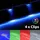 B.K.Licht LED Dekolicht, grau (chromfarben), 8, H: 1cm, 4 Clips RGB Glasboden-Beleuchtung Glaskantenlichter Leuchten Vitrine Schrank
