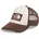 Cap braun/weiß