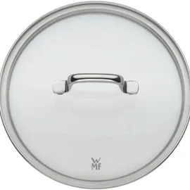 WMF Fusiontec Essential Kochtopf groß, 20 cm, Glasdeckel, Bratentopf Induktion, 2,4l, High-Tech Keramik, kratzfest, unbeschichtet, grau, Made in Germany