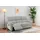 Home Affaire LANNOY Webstoff 3-Sitzer hellgrau mit manueller Relaxfunktion
