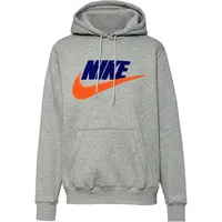 Nike Herren Top M Nk Club FL Hoody, Dk Grey Heather/Lt Smoke Grey, FN3104-063, 2XL