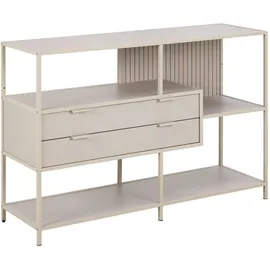 VCM Seaford Bücherregal 114 x 35 x 78 cm Grau