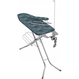 Kadax Bügelbrett mit Bügeleisenablage, 120x38cm, Blau