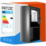 EEK A+ Hitze Kaminofen Cane S 6,5kW  Kessel Stahl Holzofen