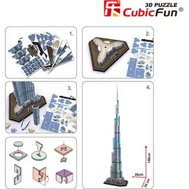 Cubic Fun 3d Puzzle Burj Khalifa LED