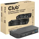 Club 3D DisplayPort/HDM KVM Switch auf Dual DisplayPort 4K 60Hz