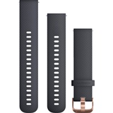 Garmin Schnellwechsel-Armband (20 mm, Silikon), Uhrenarmband, Grau