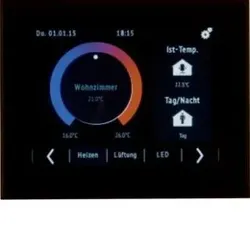 Berker 75740101 KNX Touch Control, Visualisierung mit 3,5” Touch-Display und integrierter BCU