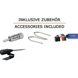 JUST SOUND best choice for caraudio Autoradio Einbaupaket für Opel Astra G + Bluetooth Telefonieren Audiostreaming