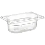 APS 82050 GN 1/9 Polycarbonat Behälter, 17, 6 x 10, 2 x 6, 5 cm 0.6 ltr.