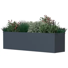 Tchibo Talus Pflanzkasten 100 x 25 x 27 cm Anthrazit