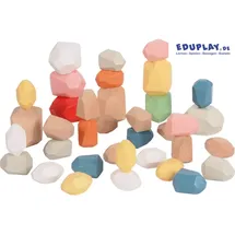 Eduplay 120740 Wackelblocks, Birkenholz, bunt, 36-teilig (1 Set)