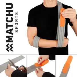 Matchu Sports Verstellbare Schulterbandage Armschlinge 1 St Grau