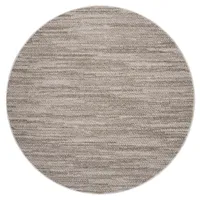 Carpet City Teppich Kurzflor Wohnzimmer - Taupe, - 120x120
