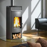 Wamsler Atlas Kaminofen Stahl Grau 6 kW - Grau