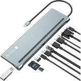 TECHLY Docking-Station USB-C-12-in-1