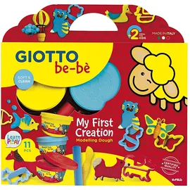 giotto-fila Be-Be Soft Modellierknete 3 Dosen 100 g farbig sortiert