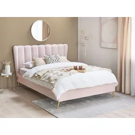 Beliani Miribel 140 x 200 cm Rosa Gold