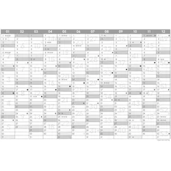 Monatsterminkalender 1M/1S Farbenfroh - Kalender 2026