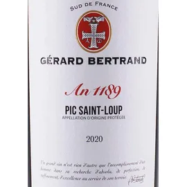 Gerard Bertrand Heritage 1189 Pic Saint Loup 2023 Bertrand