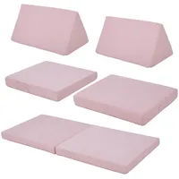 [en.casa] Kindersofa Norhulta 150 x 66 x 46 cm Cord rosa