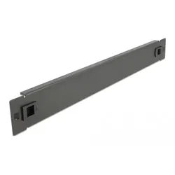 Delock Network Cabinet Blind Cover - Rack-Blindabdeckungsplatte - Schwarz - 1U -
