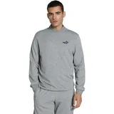 Puma Essentials Small No. 1 Logo French Terry Crew Sweatshirt Herren 03 medium gray heather S