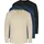 Normani Langarmshirt beige/ schwarz 3XL
