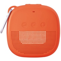 Aotnex® Silikonhülle für Bose SoundLink Micro Bluetooth-Lautsprecher, super weich, stoßfest, mit tragbarem Metallhaken passend für Bose Micro-Lautsprecher für sicheren Outdoor-Schutz (1 Pack) Orange